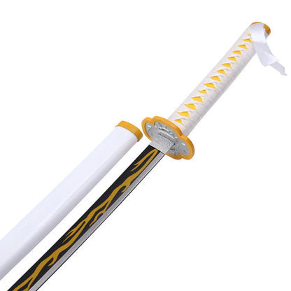 Demon Slayer - Zenitsu Agatsuma Yellow Nichirin Display (Straight Blade) Katana