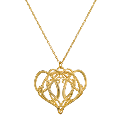 The Hobbit - Elrond Brooch 24k Gold Plated Sterling Silver Pendant