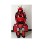 Full Size Japanese Samurai Armour In Red