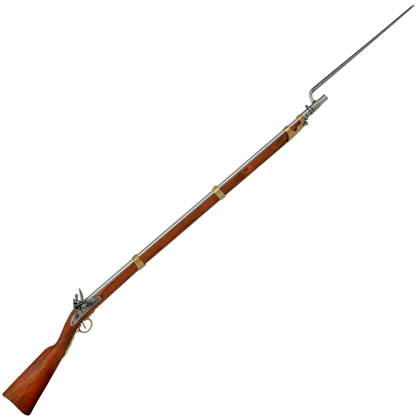 Napoleonic Flintlock Rifle with Bayonet - France 1806