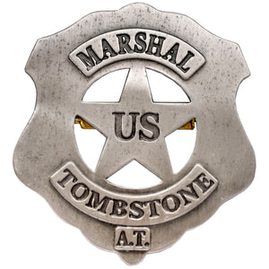 U.S. Marshal Tombstone Badge