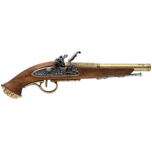 "Death's Head" 18th Century Pirate Flintlock (Brass)