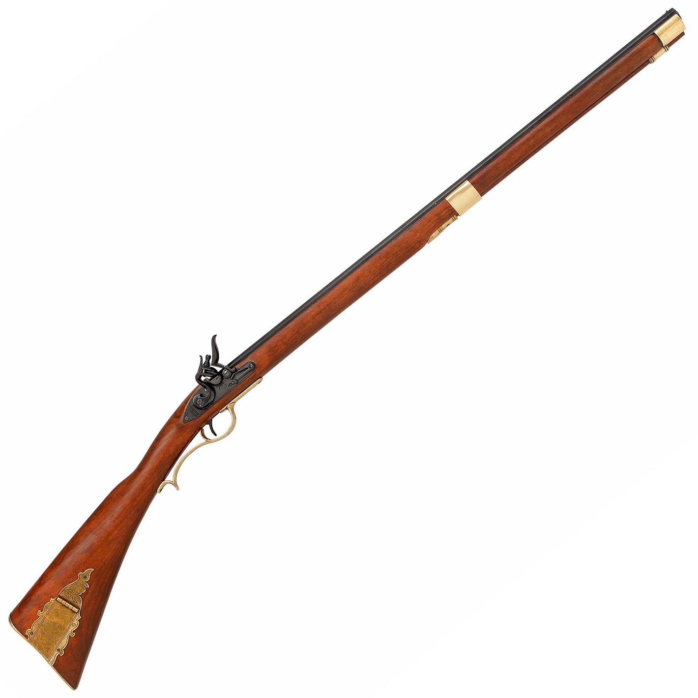 Davy Crockett Kentucky Flintlock Carbine - USA 19th Century