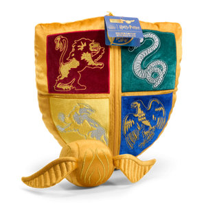 Quidditch Crest & Snitch Pillow Plush