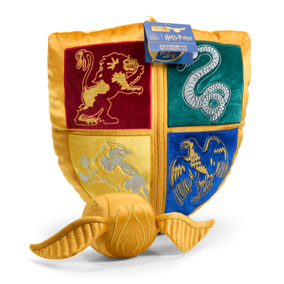 Quidditch Crest & Snitch Pillow Plush