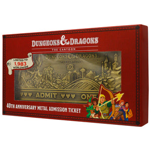 Dungeons & Dragons: The Cartoon - 40th Anniversary Rollercoaster Ticket
