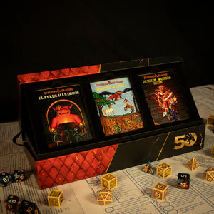 Dungeons & Dragons 50th Anniversary 1st Edition Book Cover Ingot Set