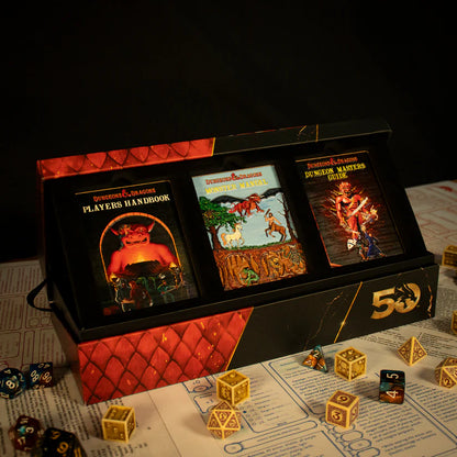 Dungeons & Dragons 50th Anniversary 1st Edition Book Cover Ingot Set