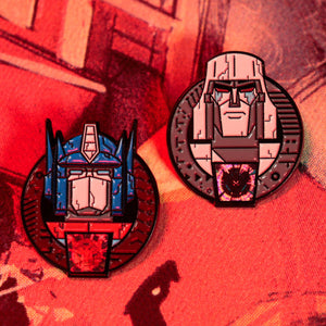 Transformers – Official 40th Anniversary Twin Set of Pin Badges