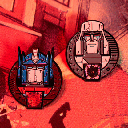 Transformers – Official 40th Anniversary Twin Set of Pin Badges