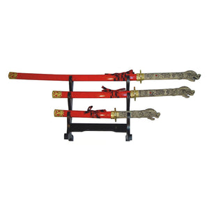 Highlander - Connor Macleod Triple Set Display Katana (Straight Blade)
