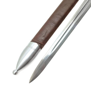 Medieval Broadsword with Hand Forged Damascus Folded Steel Blade