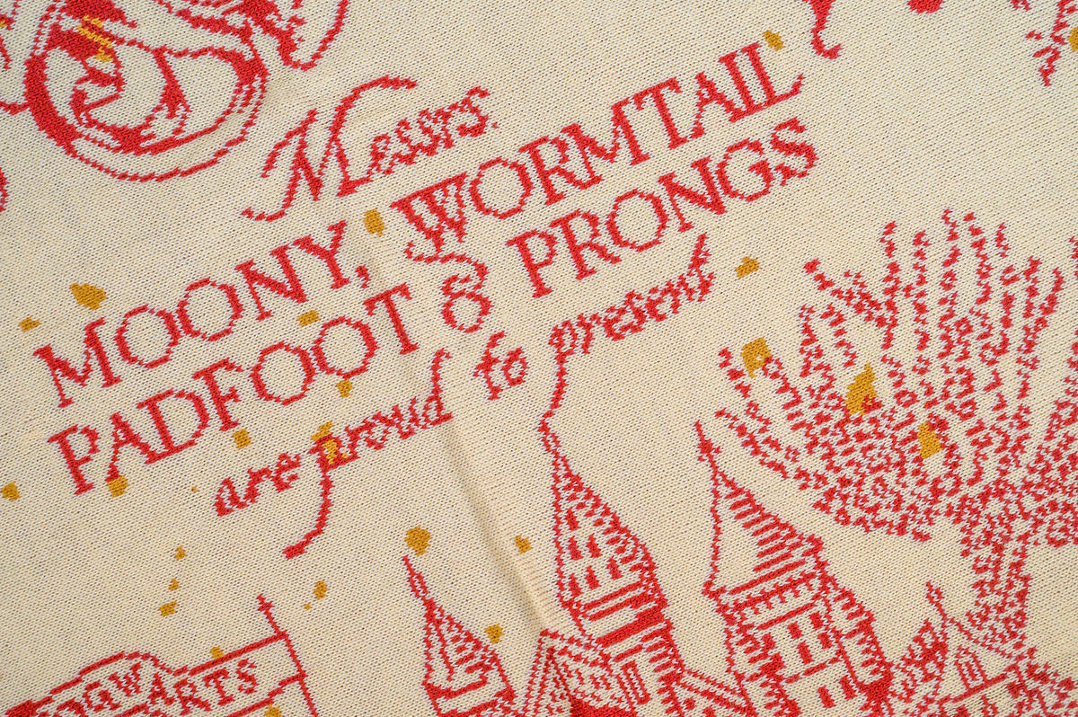 Harry Potter: Marauder's Map knitted Blanket