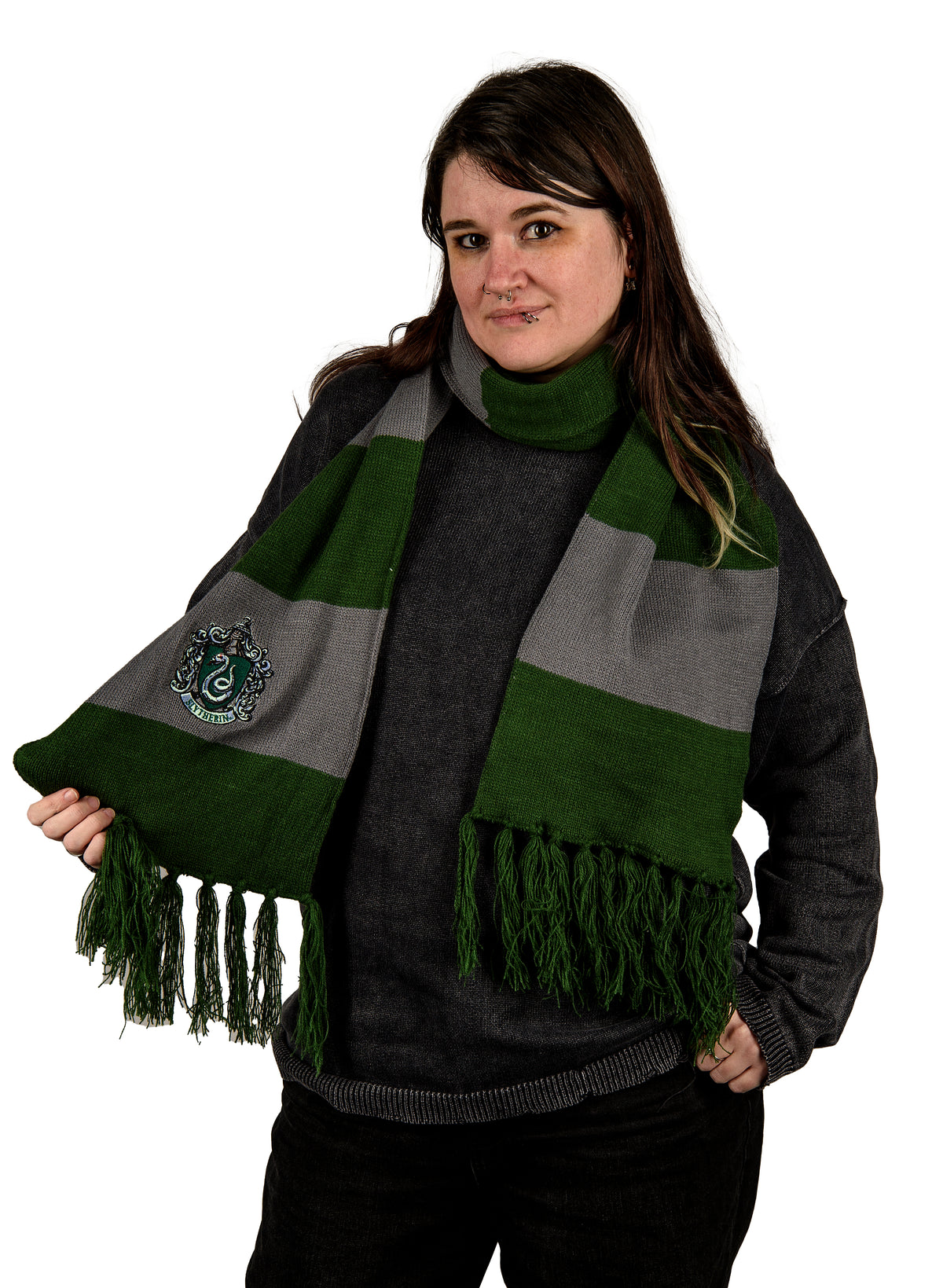 Harry Potter: Slytherin Bold Stripes Scarf (Hanger)