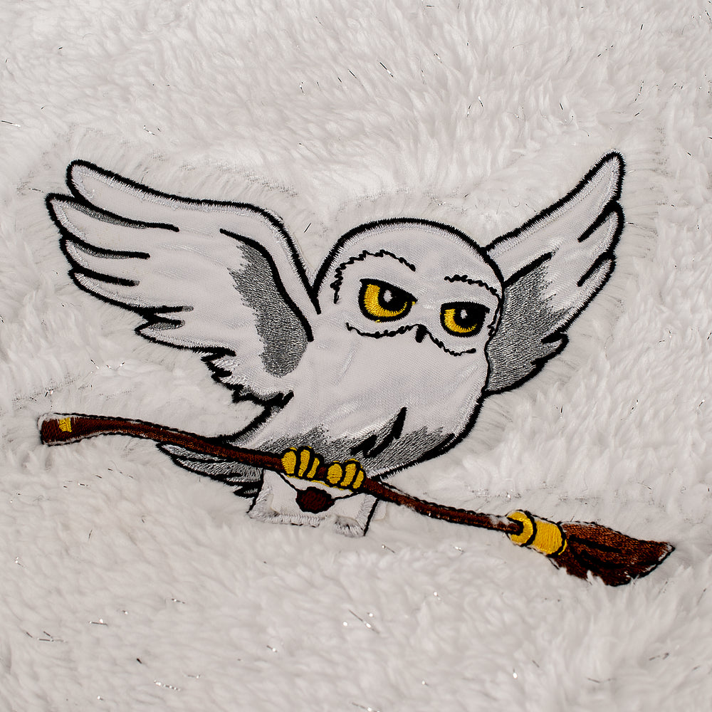 Harry Potter: Hedwig Ladies Sparkly Fleece Hoodless Robe