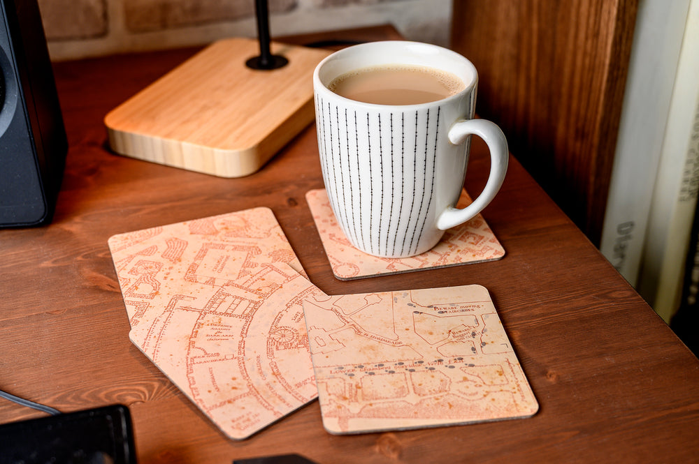 Harry Potter: Marauder's Map Heat Changing Coasters (4pcs)
