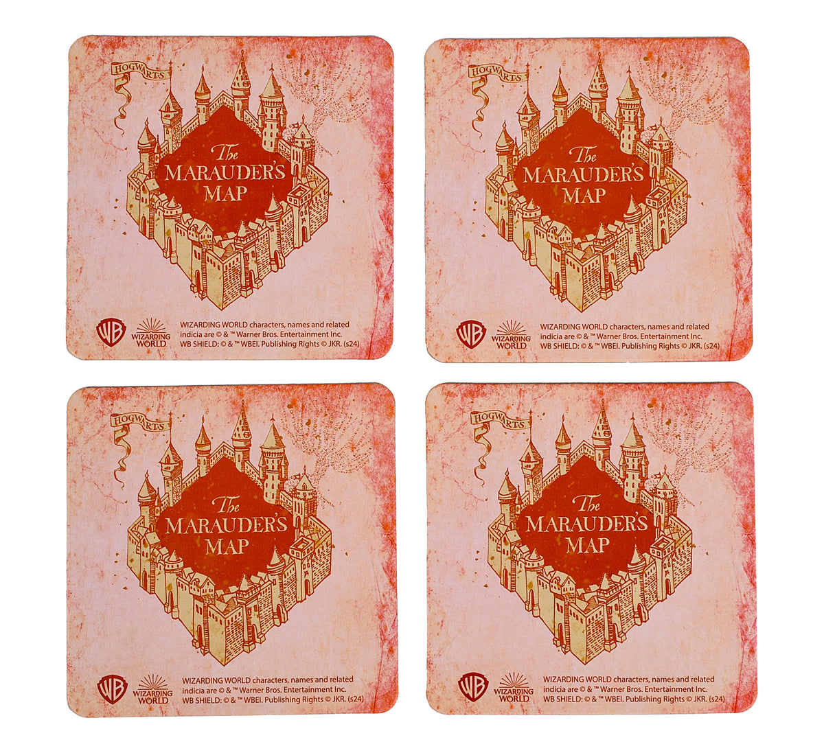 Harry Potter: Marauder's Map Heat Changing Coasters (4pcs)