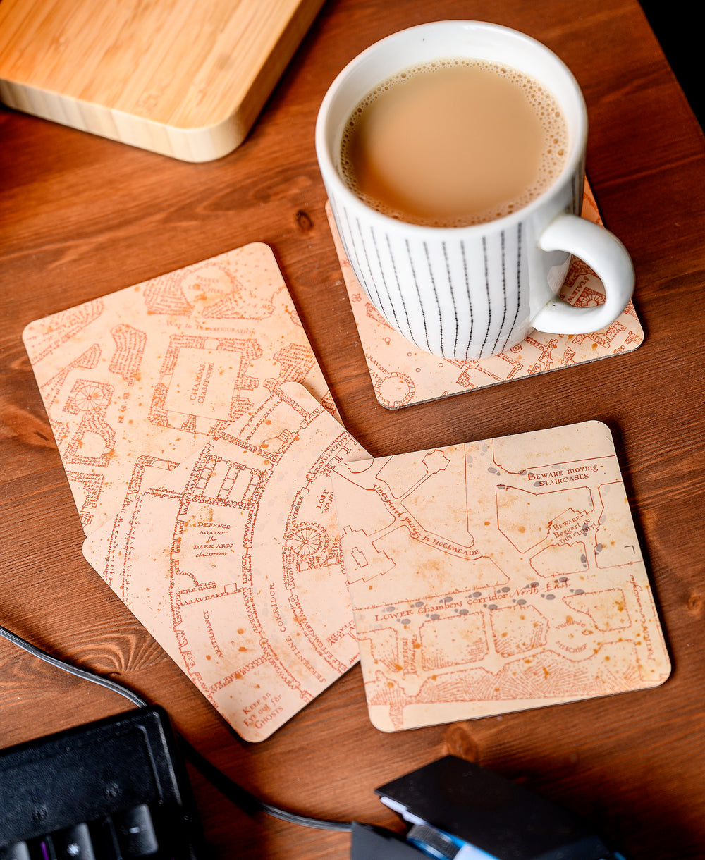 Harry Potter: Marauder's Map Heat Changing Coasters (4pcs)