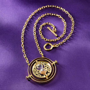 Harry Potter - Official Hermione's Time Turner and Display Case (24K Gold Plated)