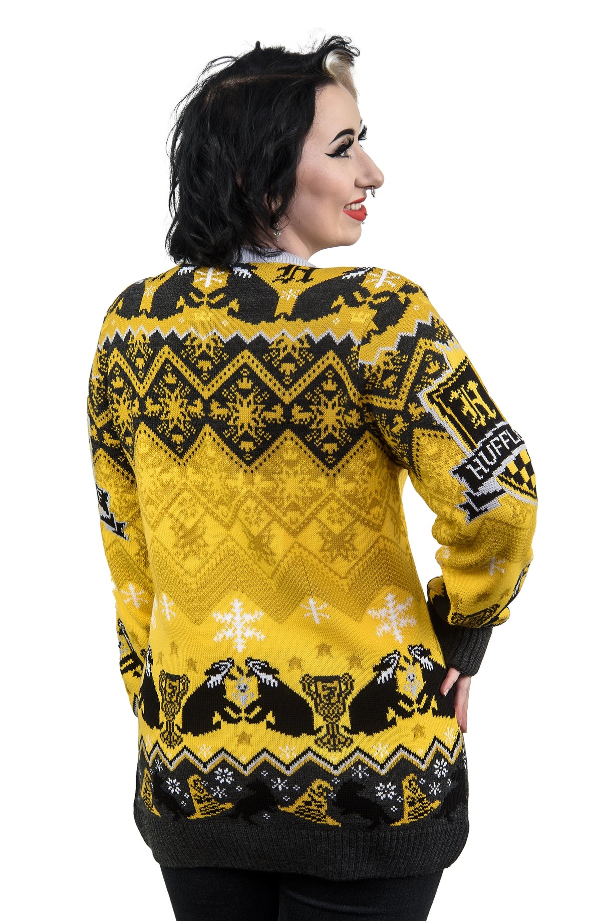 Hufflepuff House Crest Christmas Jumper