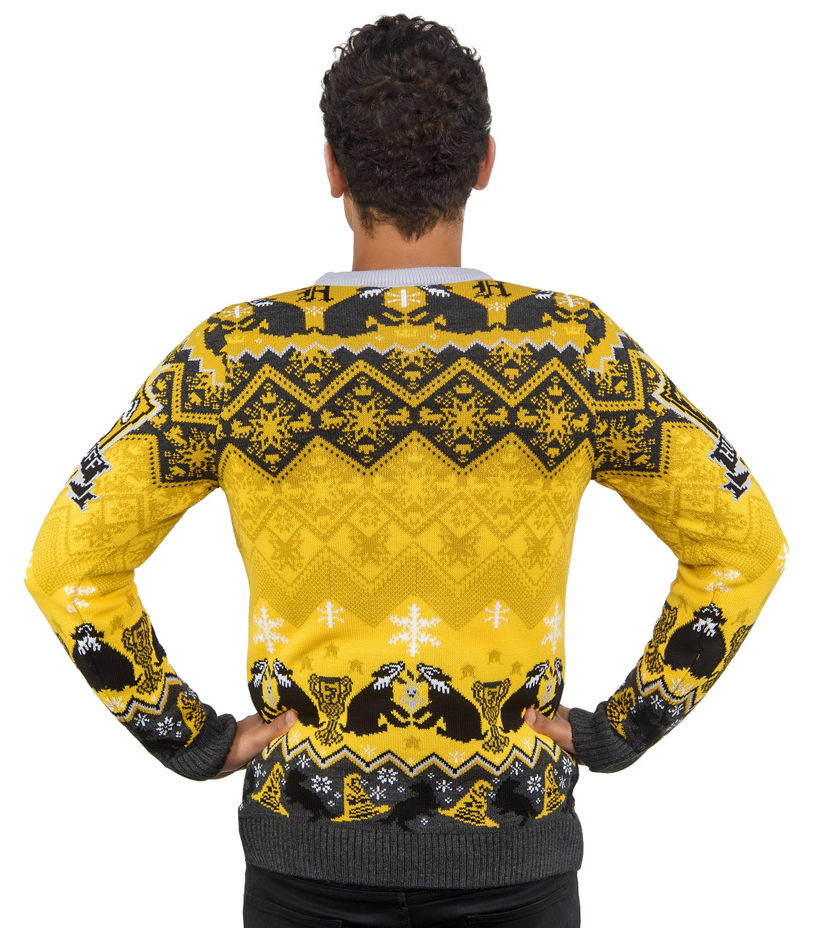 Hufflepuff House Crest Christmas Jumper