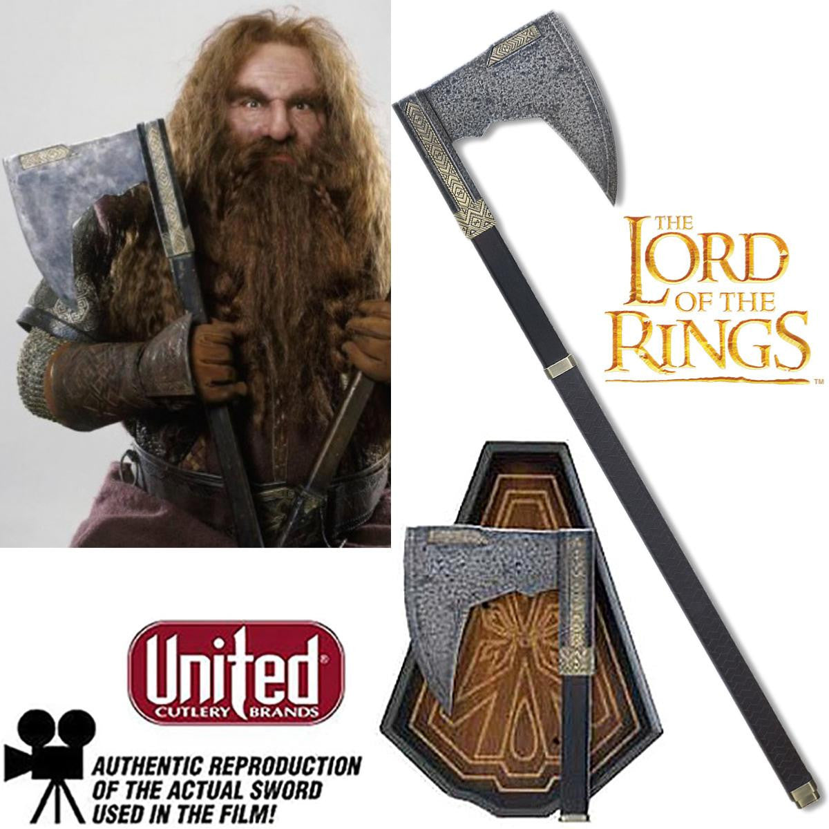 John Rhys Davies Signed Officially Licensed Bearded Axe Of Gimli