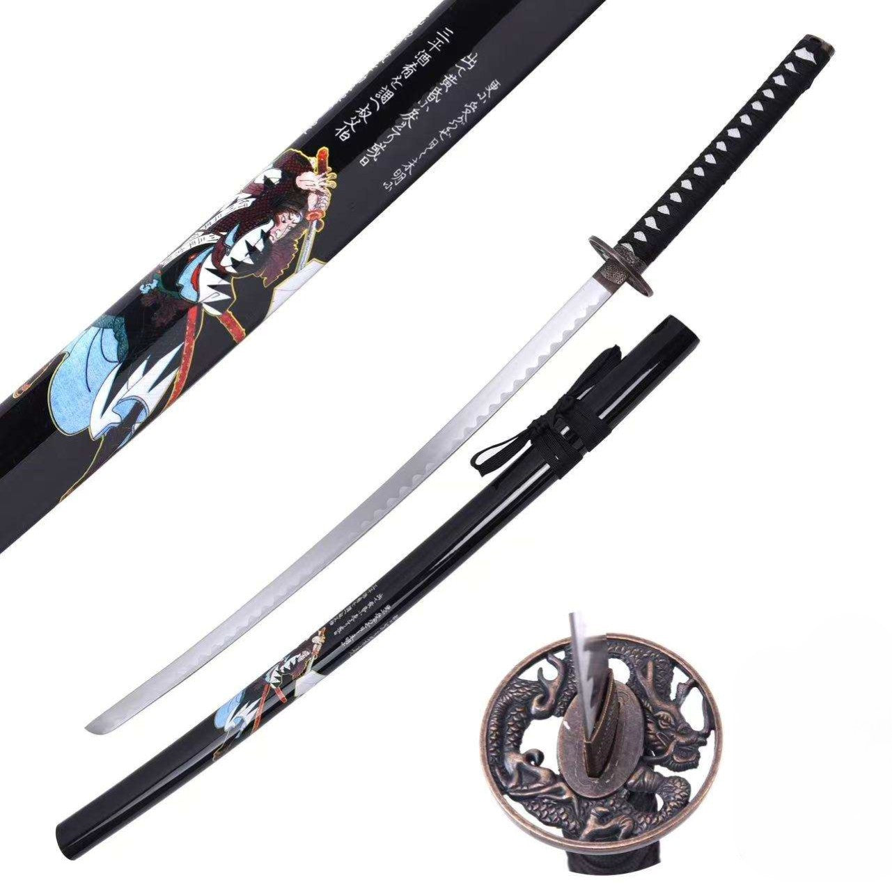 Kabuki Display Katana (Metal, Straight Blade)