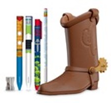 DISNEY PIXAR TOY STORY BOOT WOODY PEN HOLDER WITH STATIONERY SET