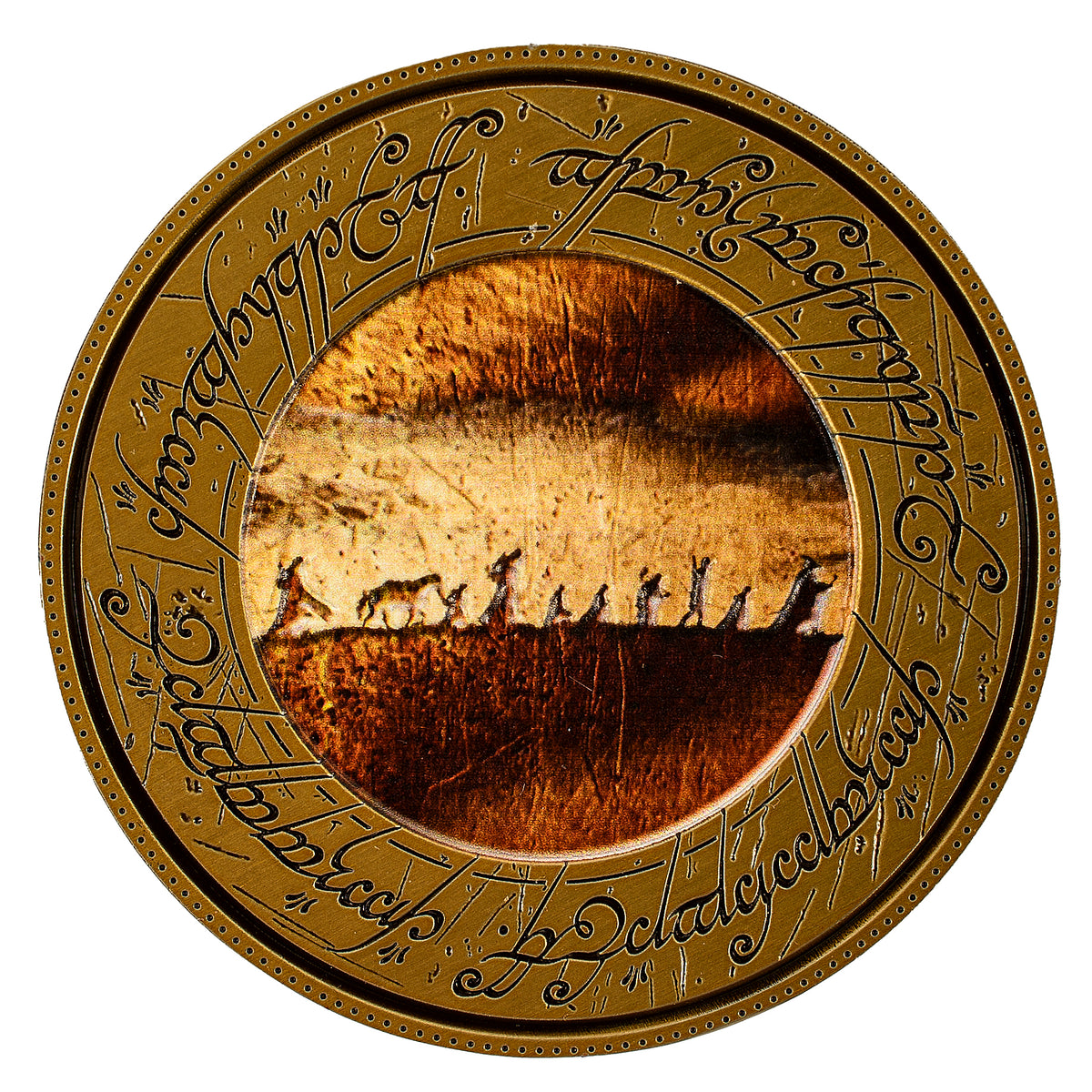 Lord of the Rings: The Fellowship Deluxe Coin with Display Stand