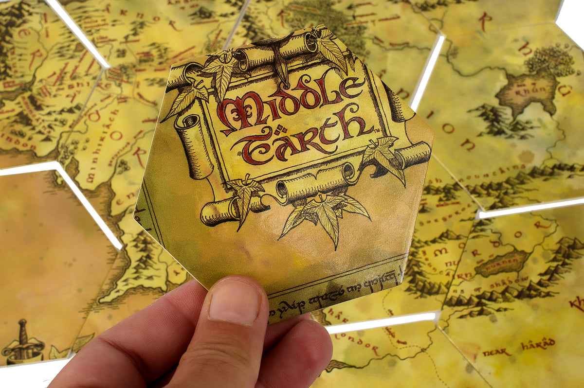 Lord of the Rings: Middle Earth Hex Map Coasters