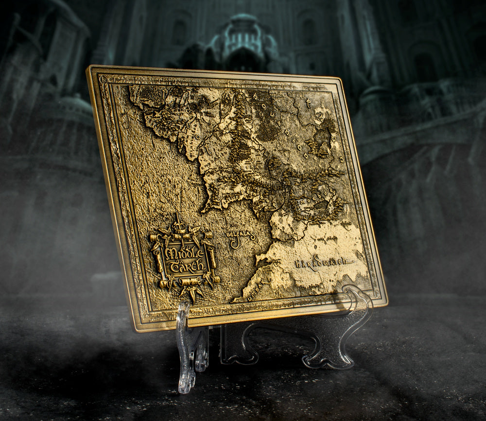 Lord of the Rings Middle Earth Metal Map