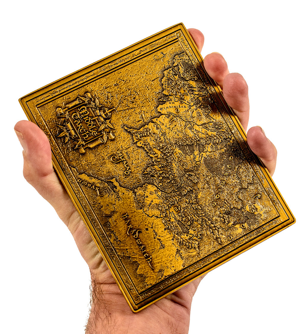 Lord of the Rings Middle Earth Metal Map