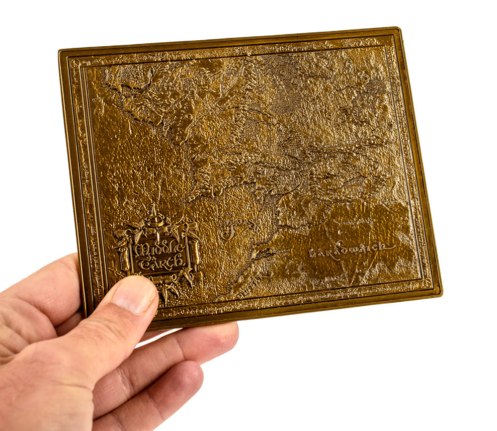 Lord of the Rings Middle Earth Metal Map