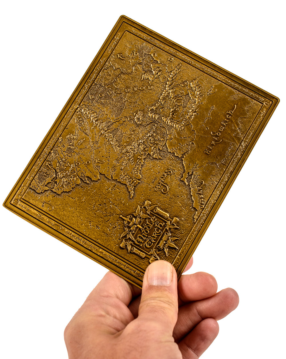 Lord of the Rings Middle Earth Metal Map