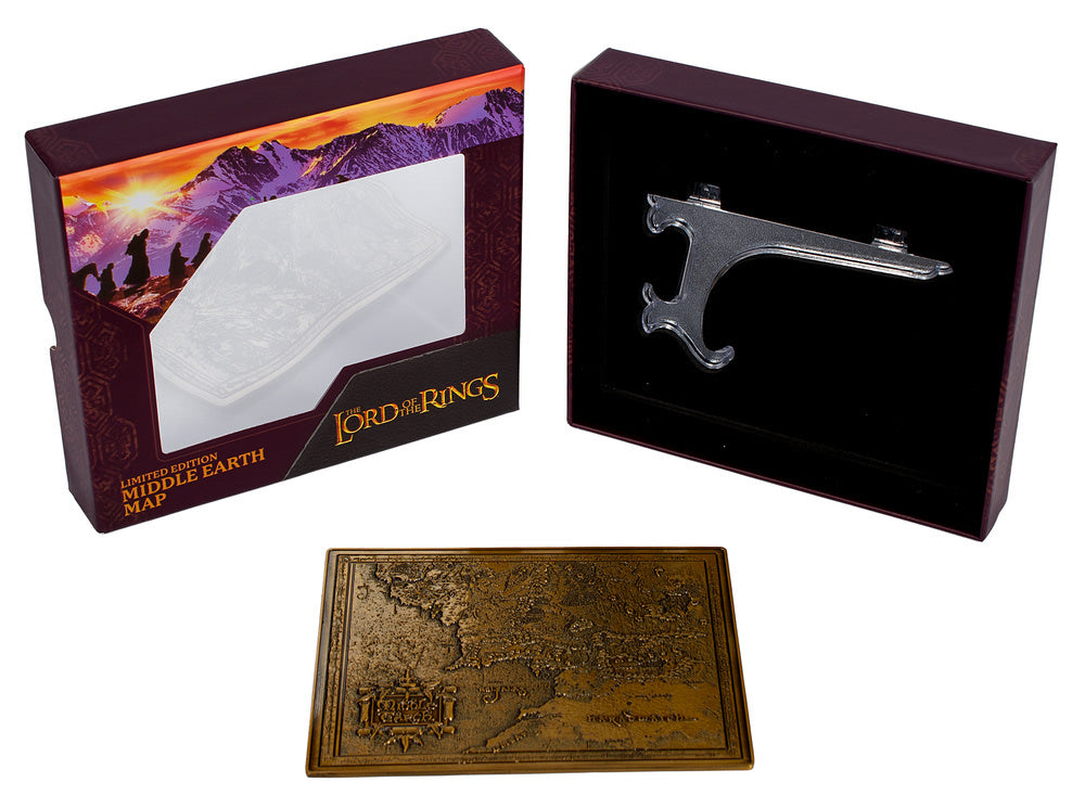 Lord of the Rings Middle Earth Metal Map