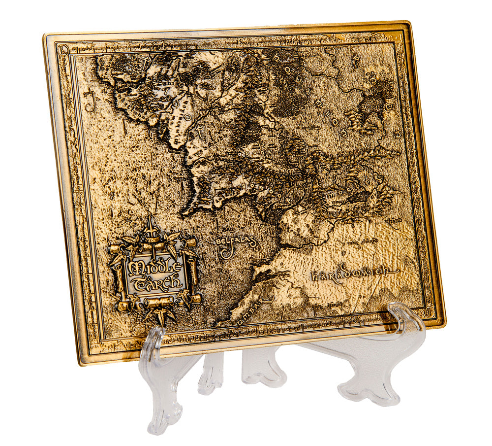 Lord of the Rings Middle Earth Metal Map
