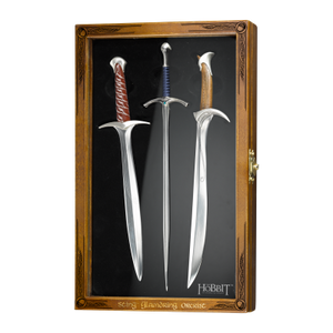 The Hobbit - Trolls' Cave Letter Opener Display Case - Sting, Glamdring and Orcrist