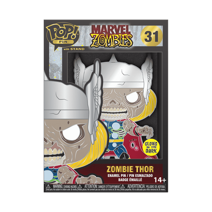 Marvel Zombies – Zombie Thor Glow-in-the-Dark Pop! Enamel Pin