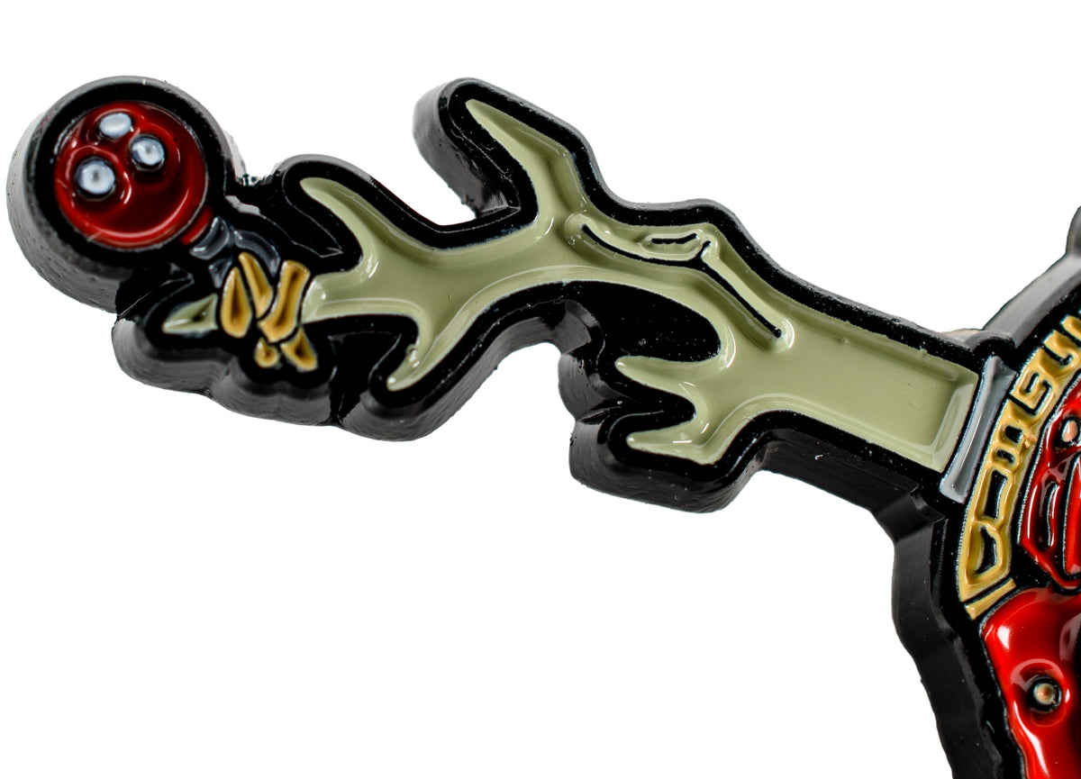 Warhammer 40,000: Novelty Red Gobbo & Squig Bauble with Pin Badge