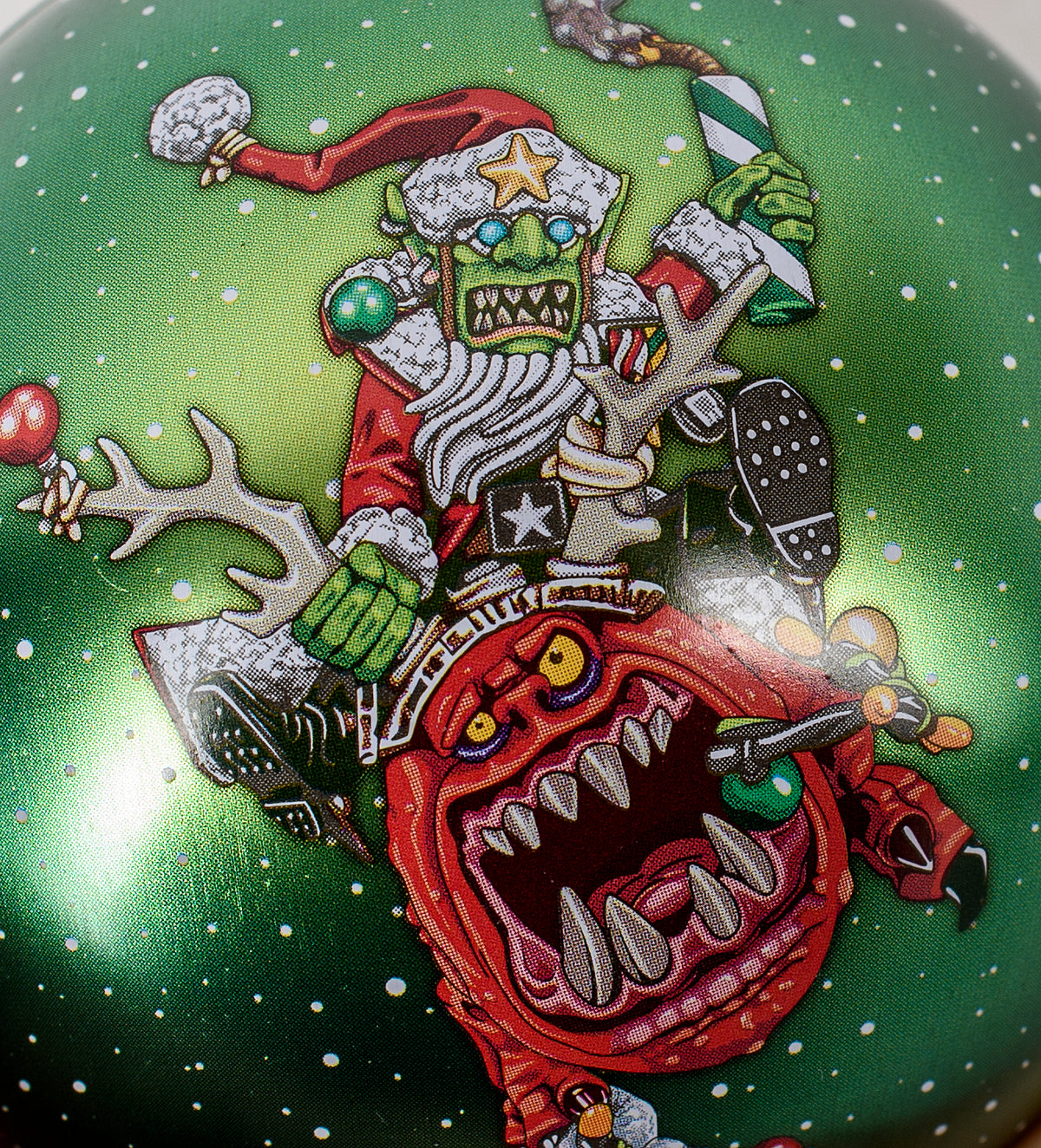 Warhammer 40,000: Novelty Red Gobbo & Squig Bauble with Pin Badge
