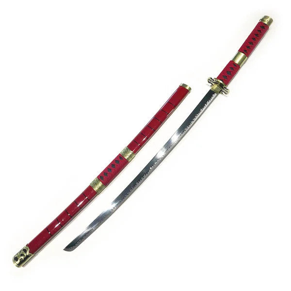 One Piece - Roronoa Zoro's Sandai Kitetsu Display (Straight Blade) Katana