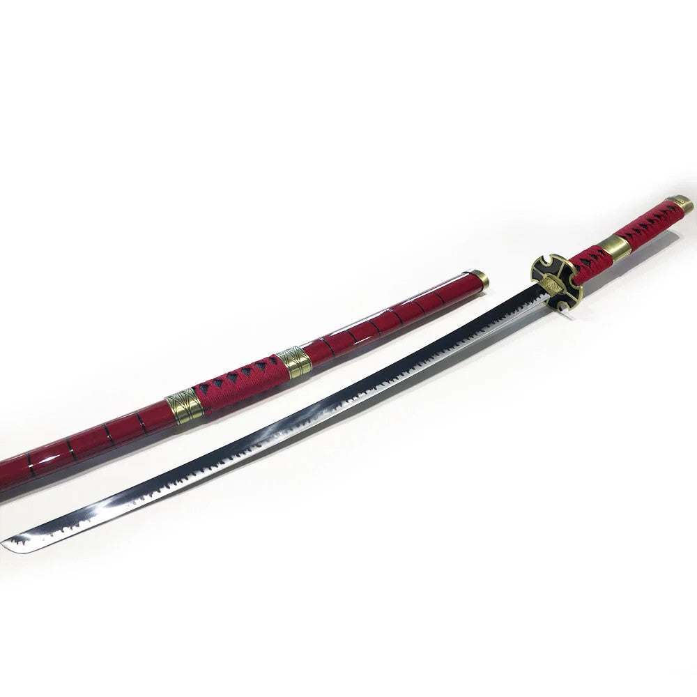 One Piece - Roronoa Zoro's Sandai Kitetsu Display (Straight Blade) Katana