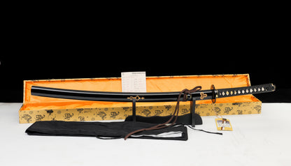 Kill Bill - Deluxe "The Bride" (Uma Thurman) Hatori Hanzo Hand Forged Katana In Clay Tempered HCS