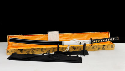 Kill Bill - Deluxe Budd's (Michael Madsen) Hattori Hanzo Hand Forged Katana in Clay Tempered HCS