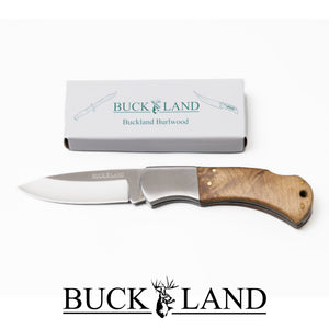 Buckland Burlwood 4" Lockback Folding Knife