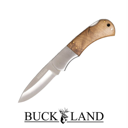 Buckland Burlwood 4" Lockback Folding Knife