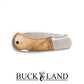 Buckland Burlwood 4" Lockback Folding Knife