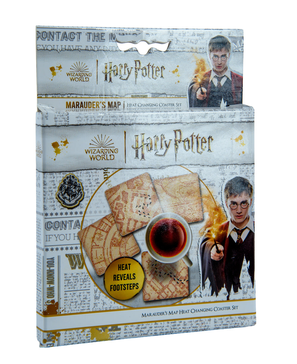 Harry Potter: Marauder's Map Heat Changing Coasters (4pcs)