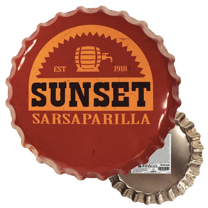 Fallout: New Vegas - Sunset Sarsaparilla Bottle Cap Tin Sign