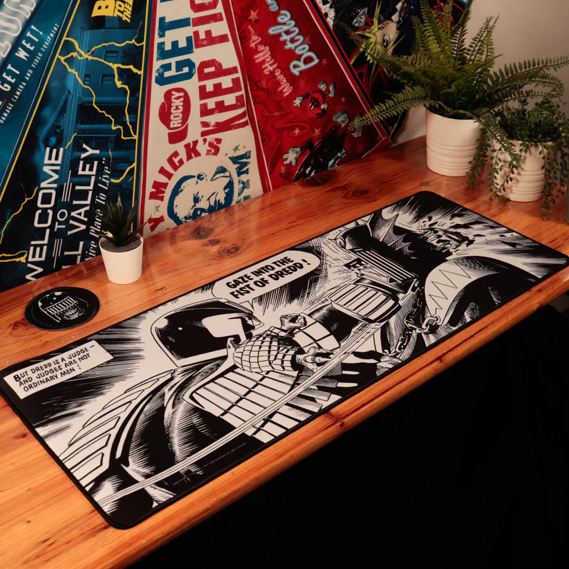 2000 AD Judge Dredd XL Desk Pad and Coaster Set